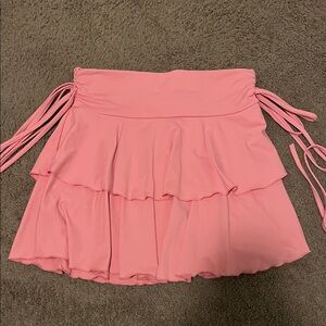 Pink Tiered Skirt